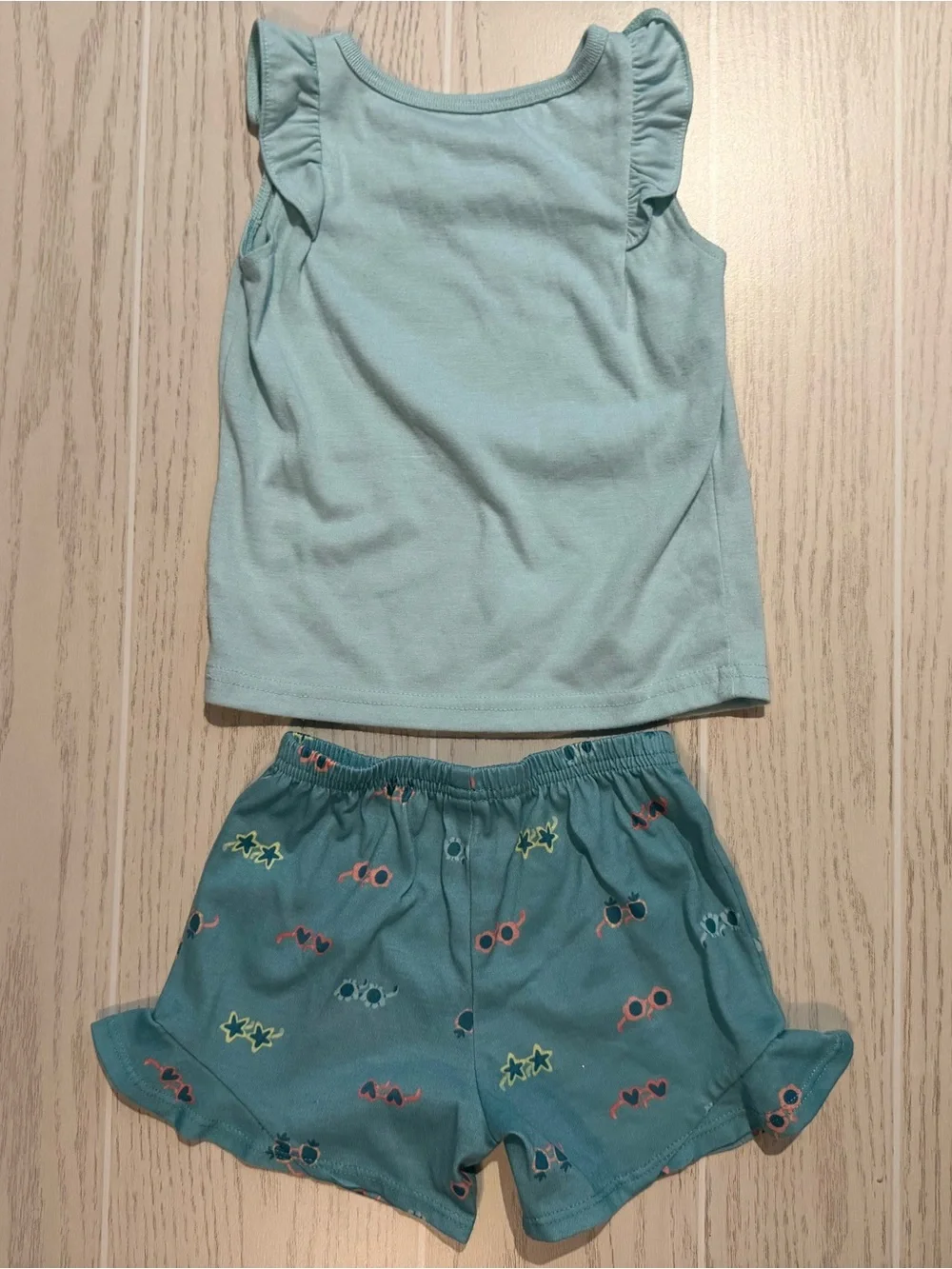 Carter’s Girls 2T 3pc Pajama Set Ice Cream Summer Vibes Shorts Nightgown